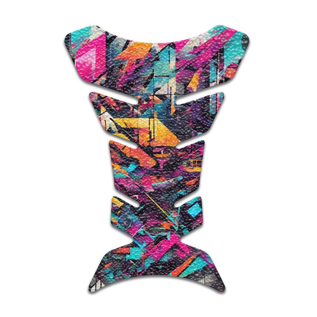 Motorcycle Tank Protectors Tank Pad Gas Anti Slip Pattern Fish Bone Abstract Anime