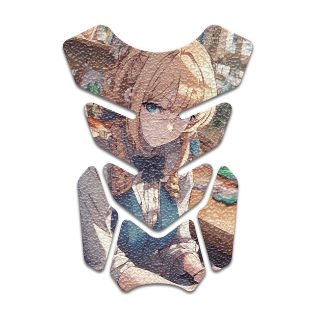 Motorcycle Tank Protectors Gas Tank Pad Shield Anti Slip Pattern Anime Artistic