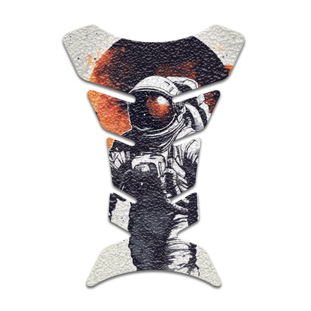 Motorcycle Tank Protectors Tank Pad Gas Anti Slip Pattern Fish Bone Japanese Sci Fi