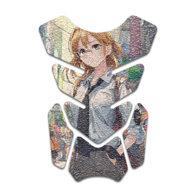 Motorcycle Tank Protectors Gas Tank Pad Shield Anti Slip Pattern Anime Artistic