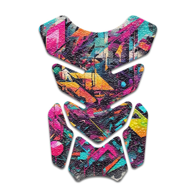 Motorcycle Tank Protectors Gas Tank Pad Shield Anti Slip Pattern Abstract Anime