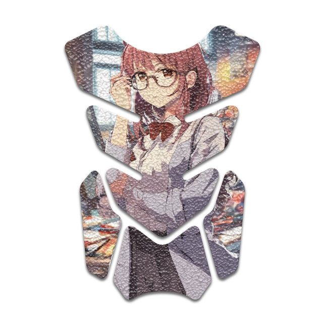 Motorcycle Tank Protectors Gas Tank Pad Shield Anti Slip Pattern Anime Artistic