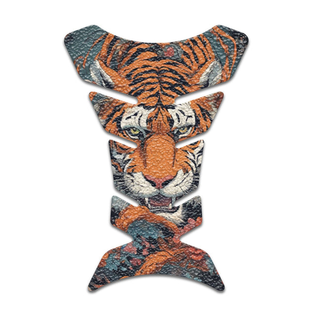 Motorcycle Tank Protectors Tank Pad Gas Anti Slip Pattern Fish Bone Japanese Sci Fi