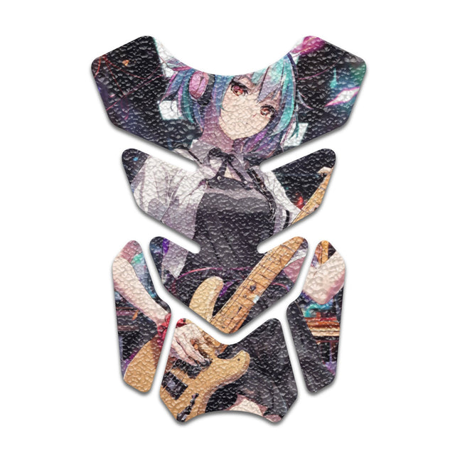 Motorcycle Tank Protectors Gas Tank Pad Shield Anti Slip Pattern Anime Artistic