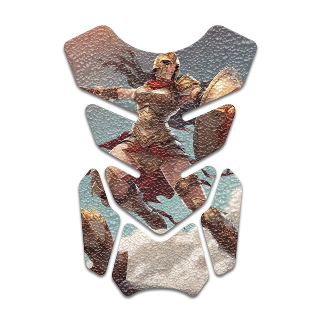 Motorcycle Tank Protectors Gas Tank Pad Shield Anti Slip Pattern Vintage Wave - StickerBao Wheel Sticker Store