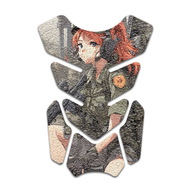 Motorcycle Tank Protectors Gas Tank Pad Shield Anti Slip Pattern Anime Artistic