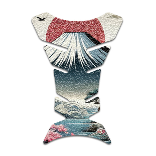 Motorcycle Tank Protectors Tank Pad Gas Anti Slip Pattern Fish Bone Japanese Sci Fi