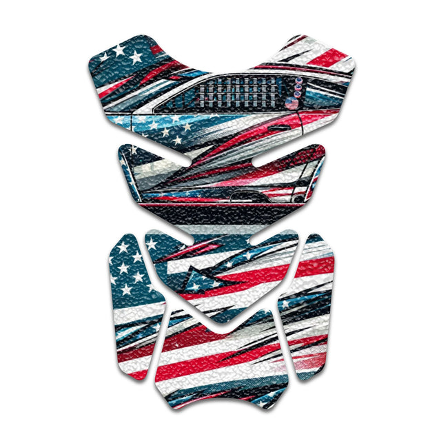 Motorcycle Tank Protectors Gas Tank Pad Shield Anti Slip Pattern Abstract Anime