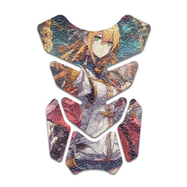 Motorcycle Tank Protectors Gas Tank Pad Shield Anti Slip Pattern Anime Artistic