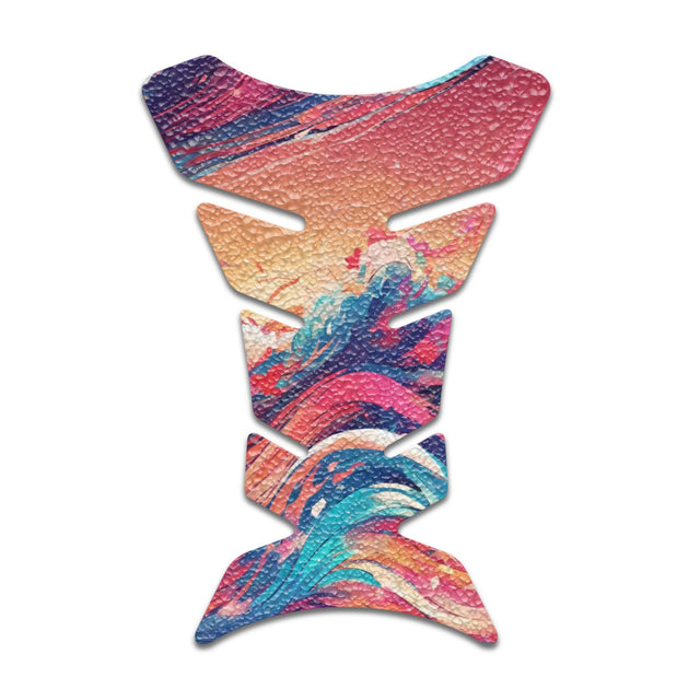 Motorcycle Tank Protectors Tank Pad Gas Anti Slip Pattern Fish Bone Anime Artistic