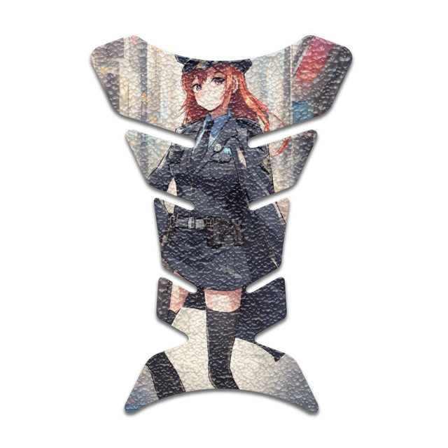 Motorcycle Tank Protectors Tank Pad Gas Anti Slip Pattern Fish Bone Anime Artistic