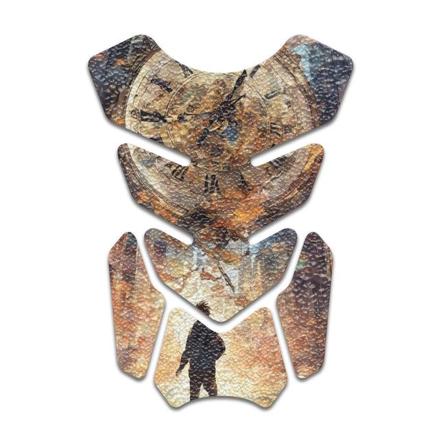 Motorcycle Tank Protectors Gas Tank Pad Shield Anti Slip Pattern Japanese Sci Fi