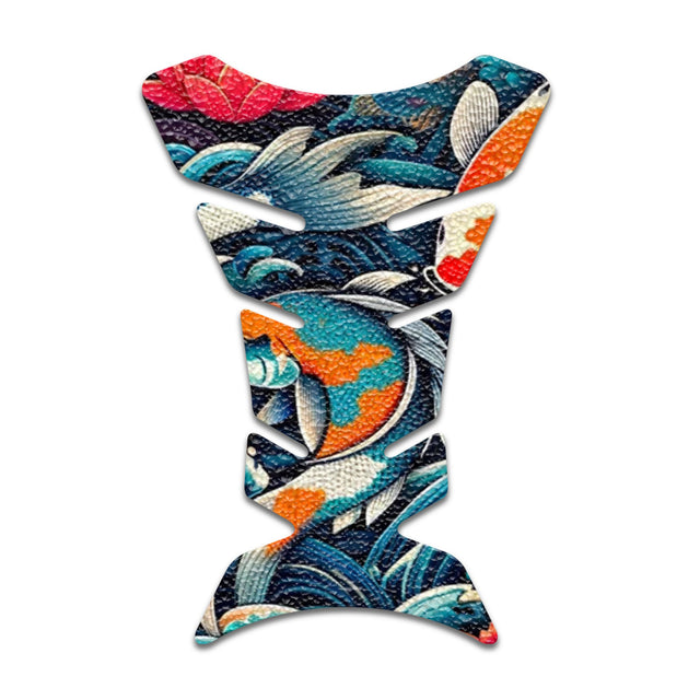 Motorcycle Tank Protectors Tank Pad Gas Anti Slip Pattern Fish Bone Japanese Sci Fi
