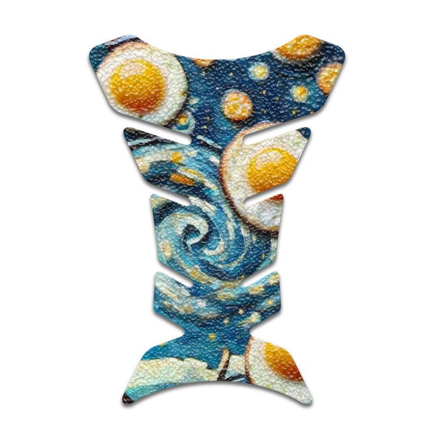 Motorcycle Tank Protectors Tank Pad Gas Anti Slip Pattern Fish Bone Japanese Sci Fi