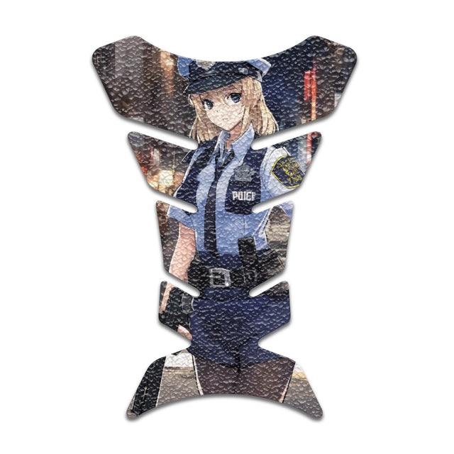 Motorcycle Tank Protectors Tank Pad Gas Anti Slip Pattern Fish Bone Anime Artistic