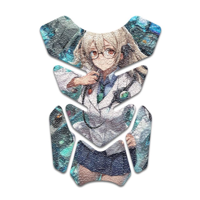 Motorcycle Tank Protectors Gas Tank Pad Shield Anti Slip Pattern Anime Artistic
