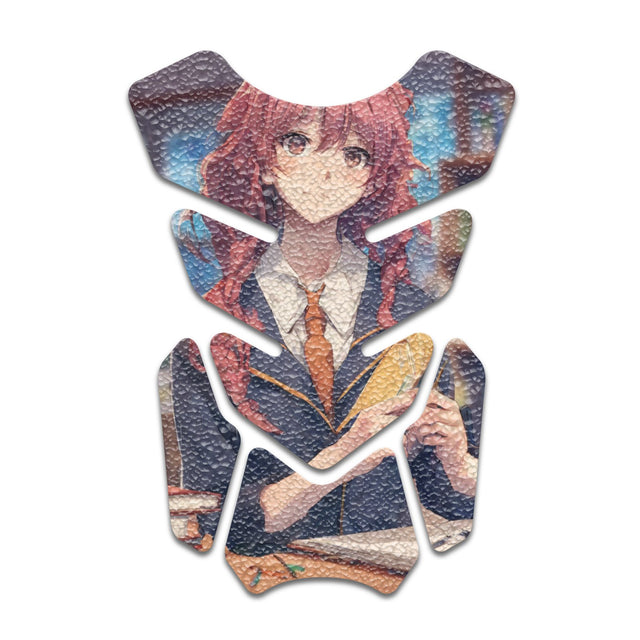 Motorcycle Tank Protectors Gas Tank Pad Shield Anti Slip Pattern Anime Artistic