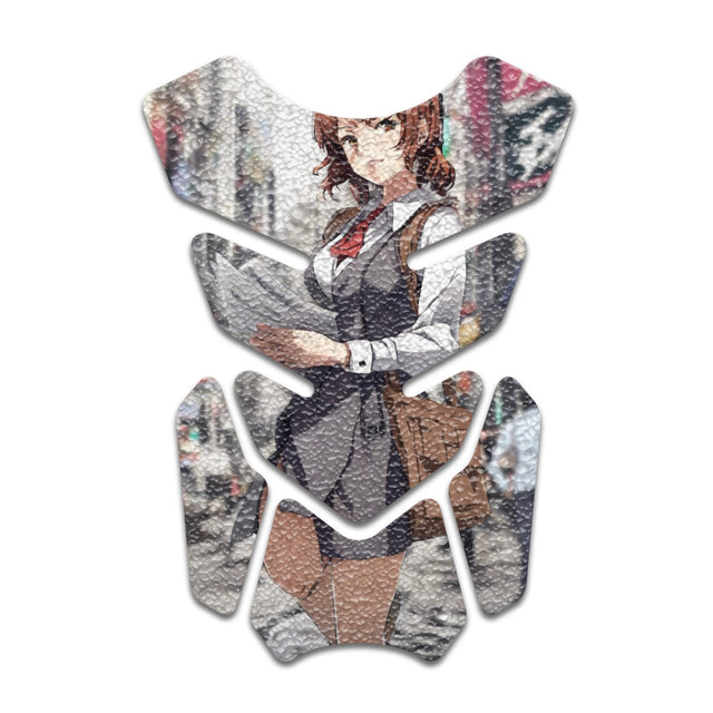 Motorcycle Tank Protectors Gas Tank Pad Shield Anti Slip Pattern Abstract Anime