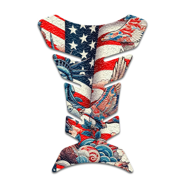 Motorcycle Tank Protectors Tank Pad Gas Anti Slip Pattern Fish Bone Abstract Anime