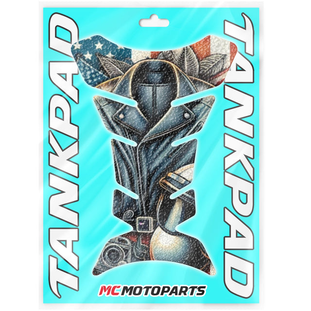 Motorcycle Tank Protectors Tank Pad Gas Anti Slip Pattern Fish Bone Abstract Anime