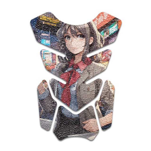 Motorcycle Tank Protectors Gas Tank Pad Shield Anti Slip Pattern Abstract Anime