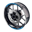 For Kawasaki Z750 Z800 Logo MOTO 17 inch Rim Wheel Stickers GP01 Racing Check.