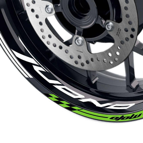 For Aprilia Tuono 1000 R 125 Logo MOTO 17 inch Rim Wheel Stickers GP01 Racing Check.