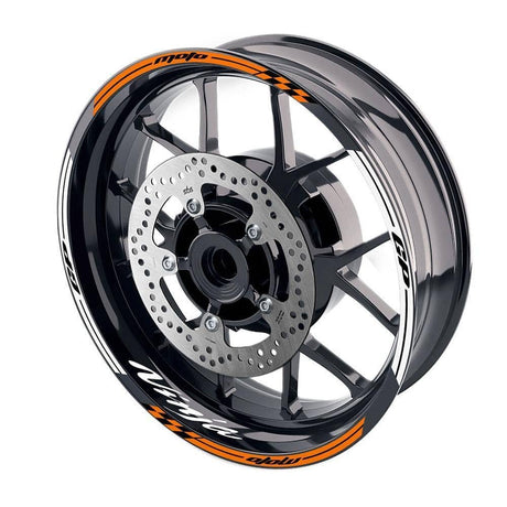 For Kawasaki Ninja 1000 650 400 Logo MOTO 17 inch Rim Wheel Stickers GP01 Racing Check.
