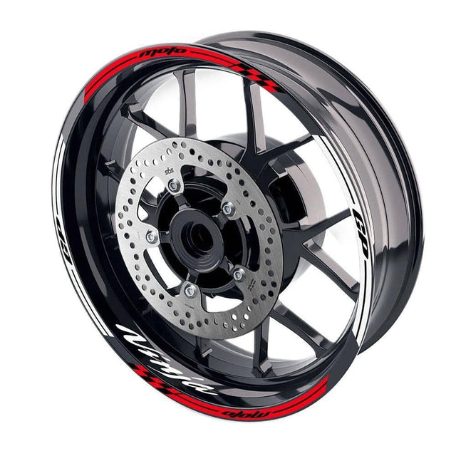 For Kawasaki Ninja 1000 650 400 Logo MOTO 17 inch Rim Wheel Stickers GP01 Racing Check.
