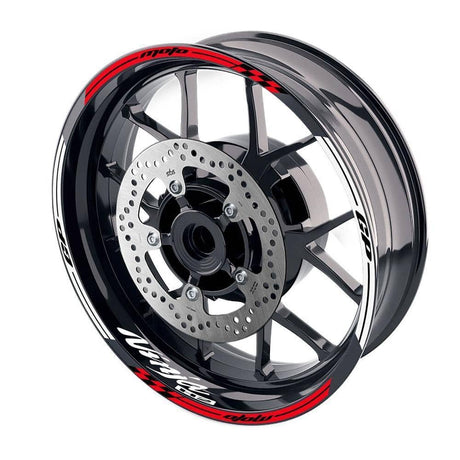 For Kawasaki Ninja H2 H2R Logo MOTO 17 inch Rim Wheel Stickers GP01 Racing Check.