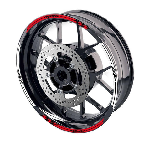 For Kawasaki Z750 Z800 Logo MOTO 17 inch Rim Wheel Stickers GP01 Racing Check.