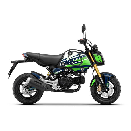 Green Honda GROM Fairing Wrap Graphic Vinyl Decal Sticker 007