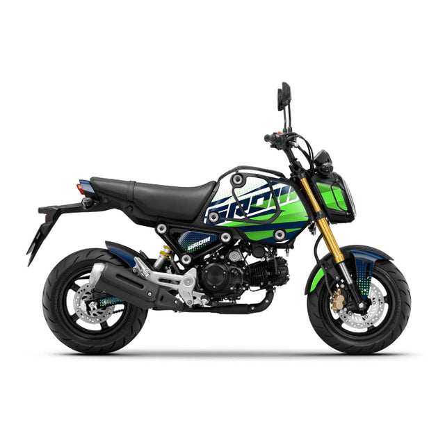 Green Honda GROM Fairing Wrap Graphic Vinyl Decal Sticker 007