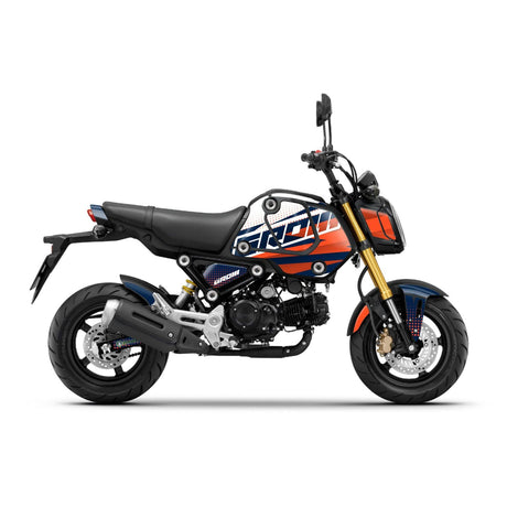 Orange Honda GROM Fairing Wrap Graphic Vinyl Decal Sticker 007