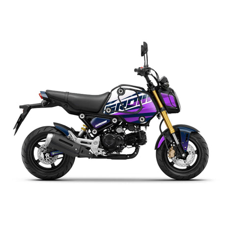 Purple Honda GROM Fairing Wrap Graphic Vinyl Decal Sticker 007