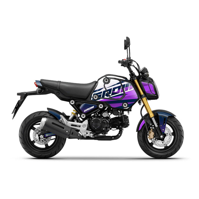 Purple Honda GROM Fairing Wrap Graphic Vinyl Decal Sticker 007