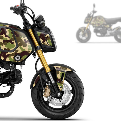 Green Honda GROM Fairing Wrap Graphic Vinyl Decal Sticker 010
