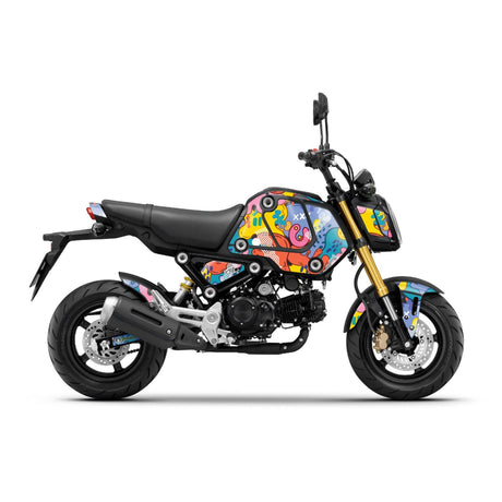 Honda GROM Fairing Wrap Graphic Vinyl Decal Sticker 016