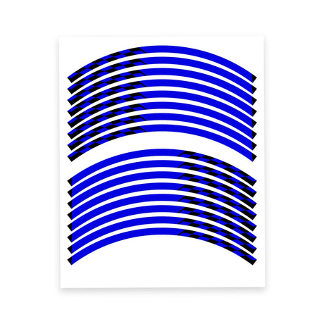 StickerBao Blue C01B Grid Standard Edge Rim Sticker Universal Motorcycle 17 inch Wheel Stripe Decal For Ducati