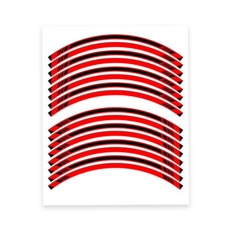 17 inch Rim Wheel Stickers S03B Eyebrow Stripes Black Rim Skin Decal Tapes | For Yamaha YZF R7 R6 R3 R1.
