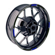 17 inch Rim Wheel Stickers S05B Stripes Black Rim Skin Decal Tapes | For Triumph Daytona 600 675 765.