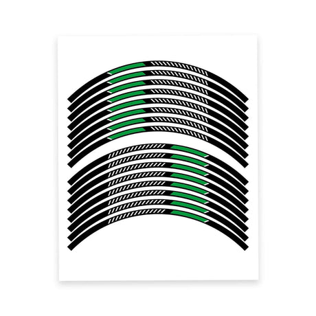17 inch Rim Wheel Stickers S05B Stripes Black Rim Skin Decal Tapes | For Triumph Daytona  600 675 765.