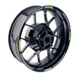 17 inch Rim Wheel Stickers S05B Stripes Black Rim Skin Decal Tapes | For Triumph Daytona 600 675 765.