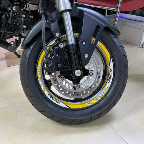 For Honda GROM MSX 125 Logo 12 inch  Rim Wheel Stickers RR03W Whole Rim Decal - StickerBao Wheel Sticker Store