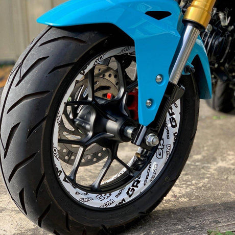 For Honda GROM MSX 125 12 inch  Rim Wheel Stickers TA001 Whole Rim Decal.