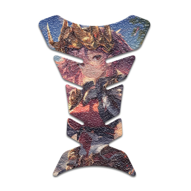 Motorcycle Tank Protectors Tank Pad Gas Anti Slip Pattern Fish Bone Abstract Anime