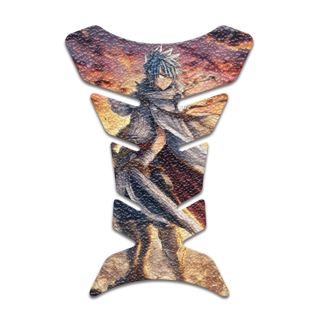 Motorcycle Tank Protectors Tank Pad Gas Anti Slip Pattern Fish Bone Anime Artistic