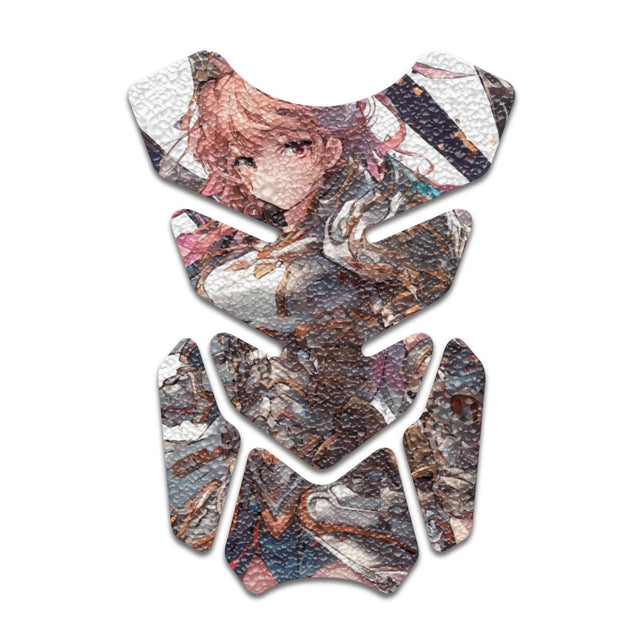 Motorcycle Tank Protectors Gas Tank Pad Shield Anti Slip Pattern Anime Artistic