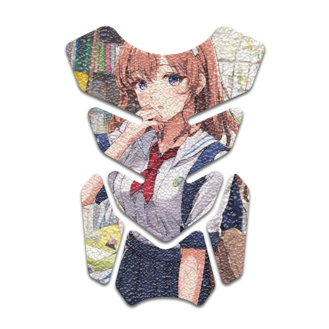 Motorcycle Tank Protectors Gas Tank Pad Shield Anti Slip Pattern Anime Artistic