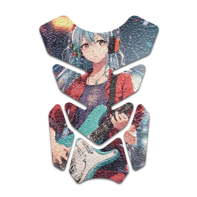 Motorcycle Tank Protectors Gas Tank Pad Shield Anti Slip Pattern Anime Artistic
